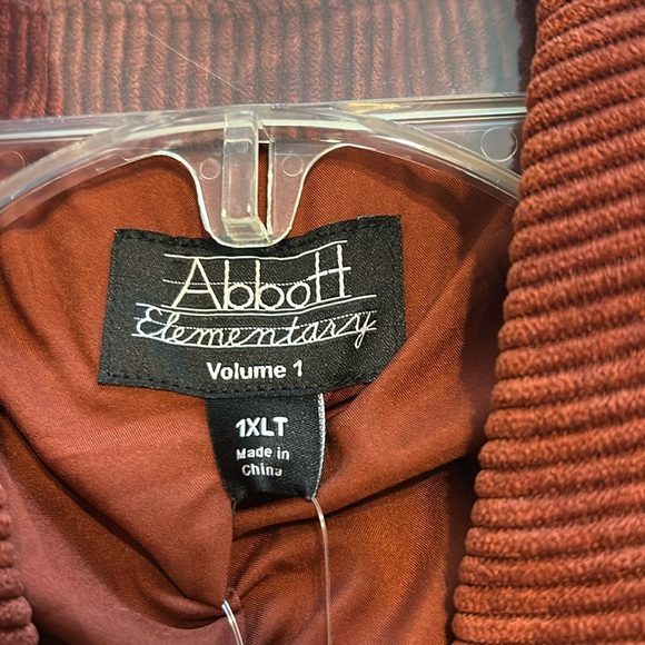 Abbott Elementary Rust Colored Corduroy jacket Size 1XLT. - Picture 2 of 6